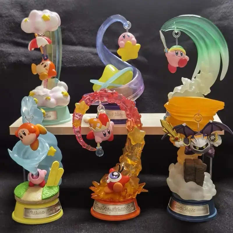 Re-Ment Original Kirby ตัวเลข Swing Kirby Star Kirby Waddle Dee Meta อัศวินดาบ Kirby PVC Action Figure ของขวัญของเล่น