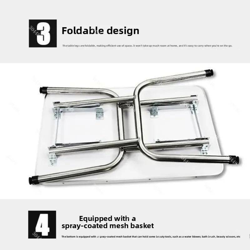 Pet Grooming Table Folding Dog and Cat Grooming Station for Large Dogs Portable Bathing and Hair Trimming Table for Pet Store