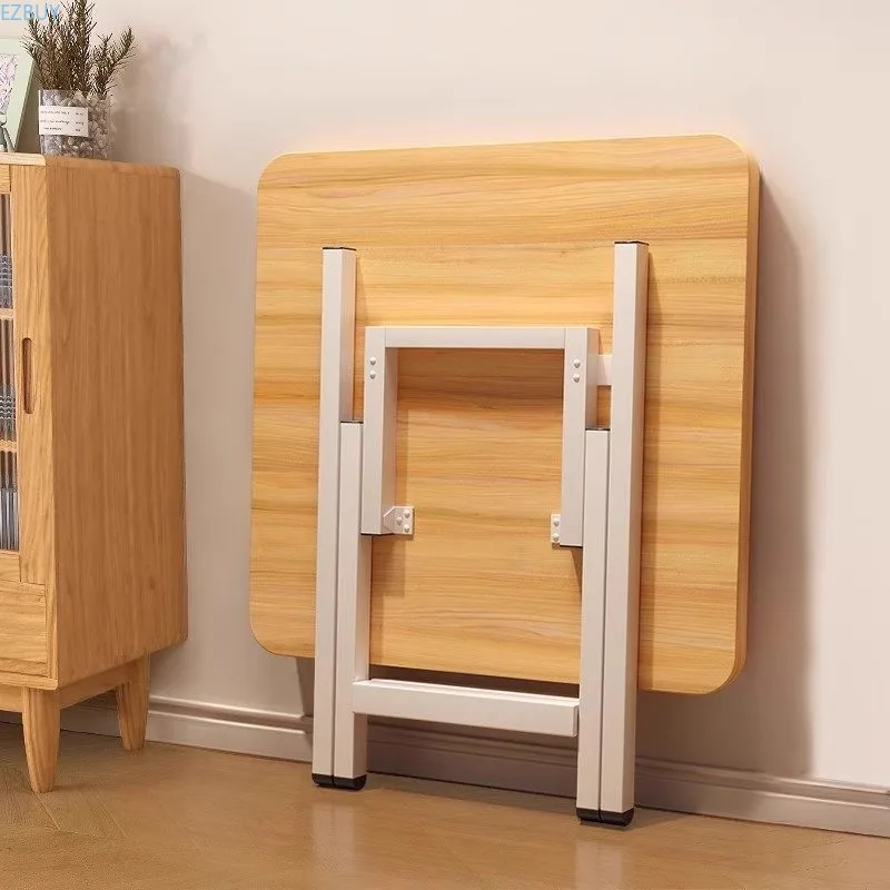 Foldable Dining Table Household Small Apartment Space Saving Rental Room Easy To Eat Light Portable Stable Stall Table