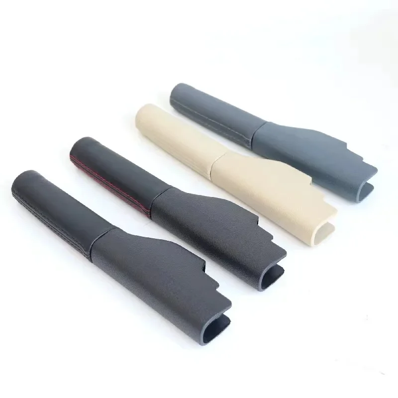 غطاء مقبض فرامل اليد الجلدية لسيارة VW Jetta GLI Golf 5 6 Rabbit GTI MK5 6 EOS 1K0711461A 1KD 711 461 ملحقات السيارة #3