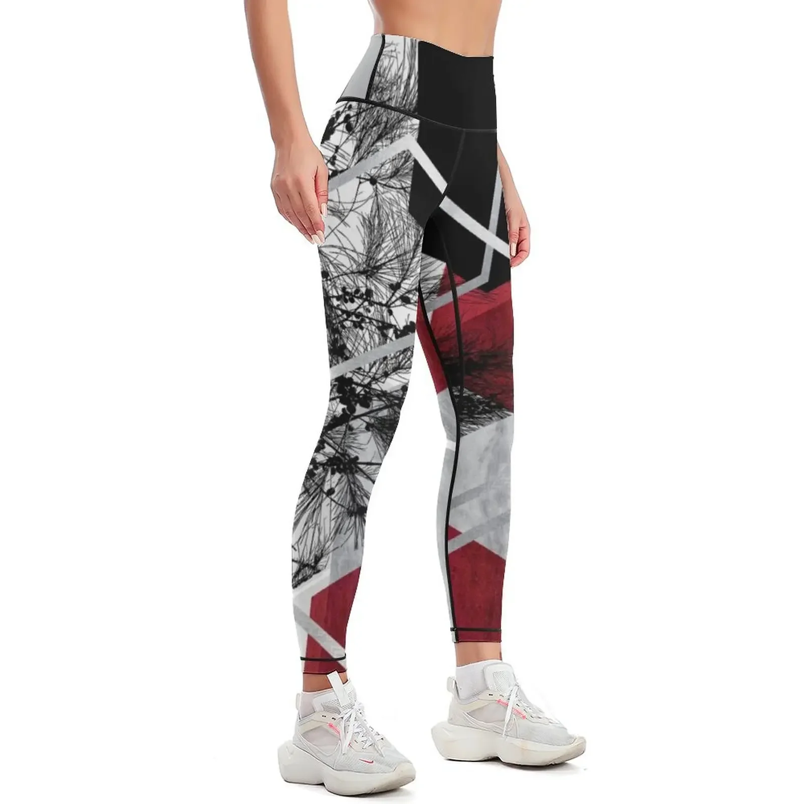 Digital Landscape Part 1 Leggings joggers for Sports female high waist Sportswear woman gym Womens Leggings
