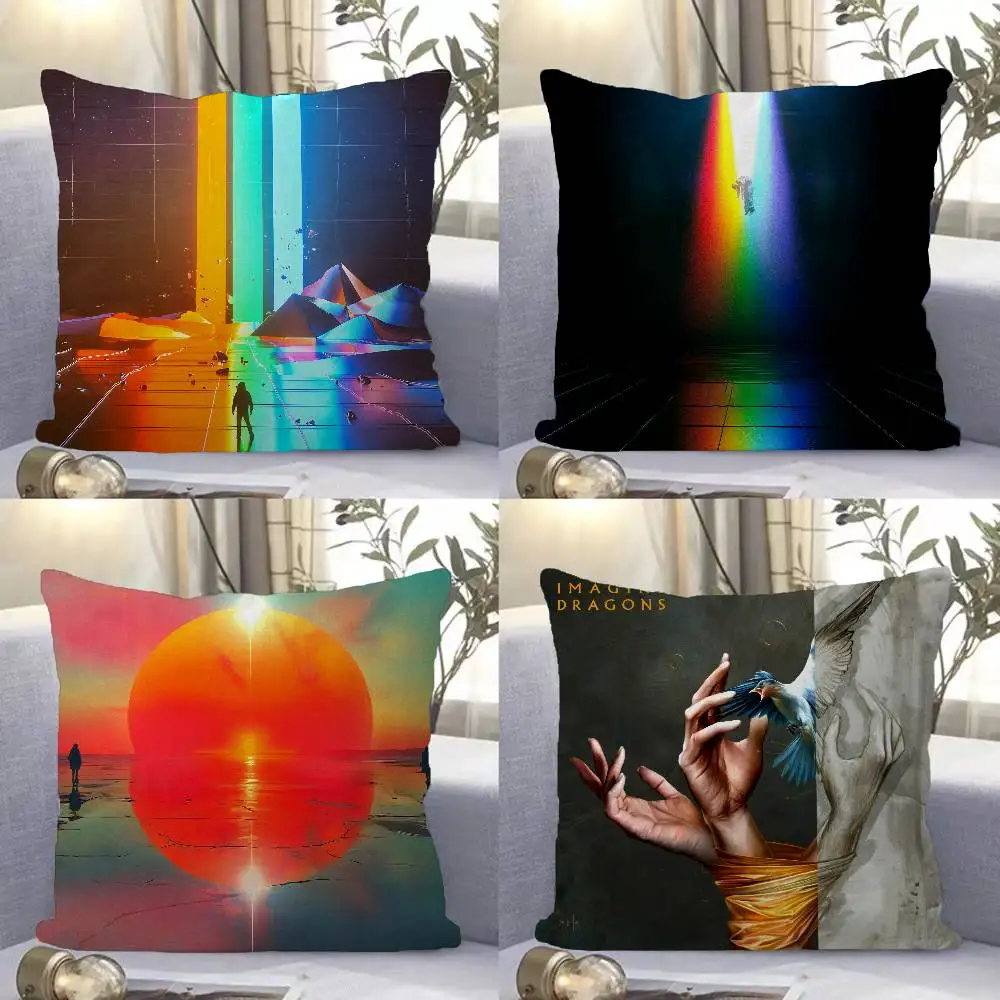 Popular Band I-Imagine D-Dragons Pillow Gift Home Office Decoration Bedroom Sofa Car Cushion Cover case 45x45