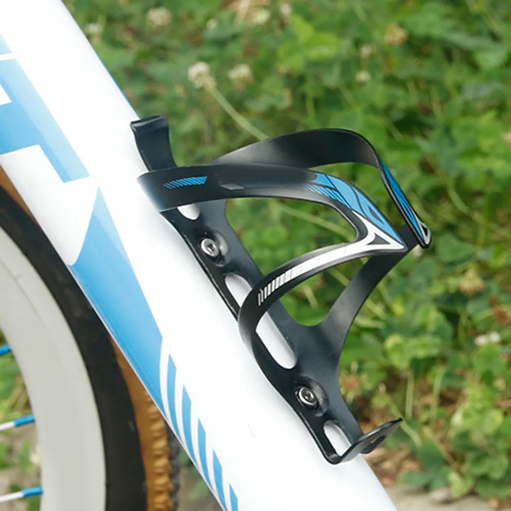 

1PC Mountain Bike Water Bottle Holder Magnalium Alloy Bike Bottle Holder Highway Water Cup Frame Black+Blue