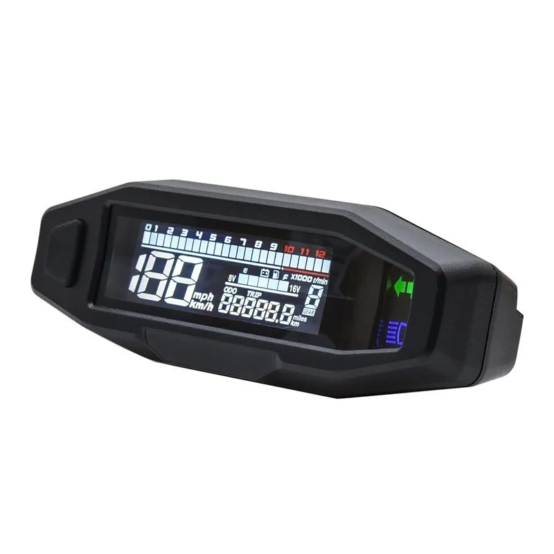 Motorcycle, EFI, universal, LCD digital meter, speed, tachometer high definition digital display