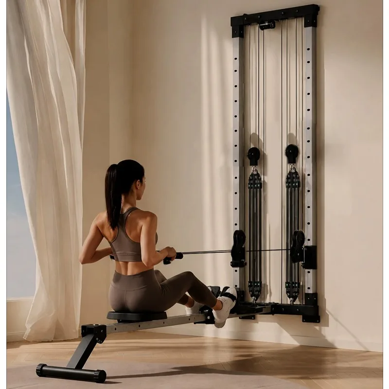 Variable resistance rowing pull machine household fitness strength trainer fitness high pull down