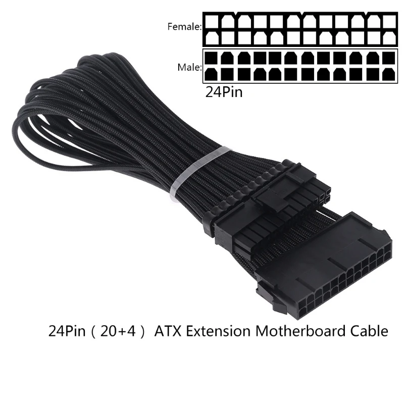 Sleeve Extension Power Supply Cable 8-pin A TX/EPS/8-pin PCI-E GPU/8pin CPU/6-pin PCIE/4Pin CPU Cable with Combs 18 AWG S15 20