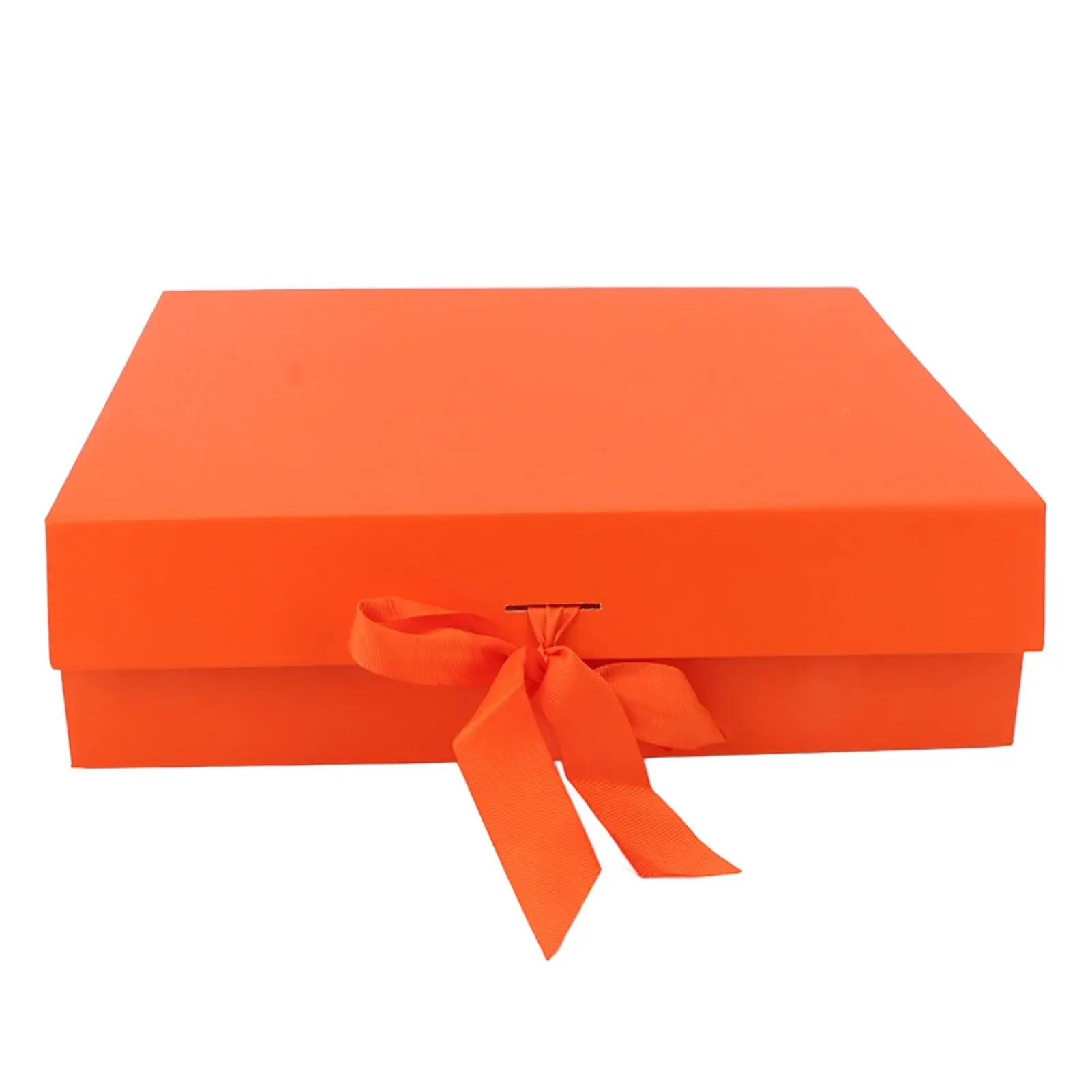 Pure Color Collapsible Large Gift Box for perfume , 12.2x10.6x3.5 - Cosmetics Packaging with Lid & Ribbon