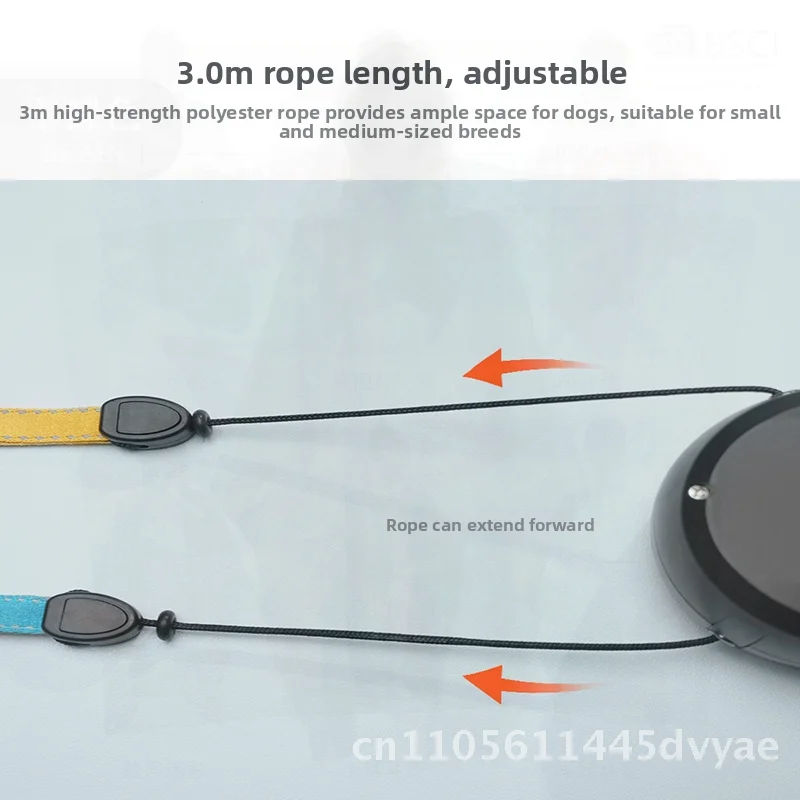 

Телескопический ретрактор с двойной головкой для домашних животных, взрывозащищенный ретрактор для поводка для ходьбы с одной и двумя легкими собаками