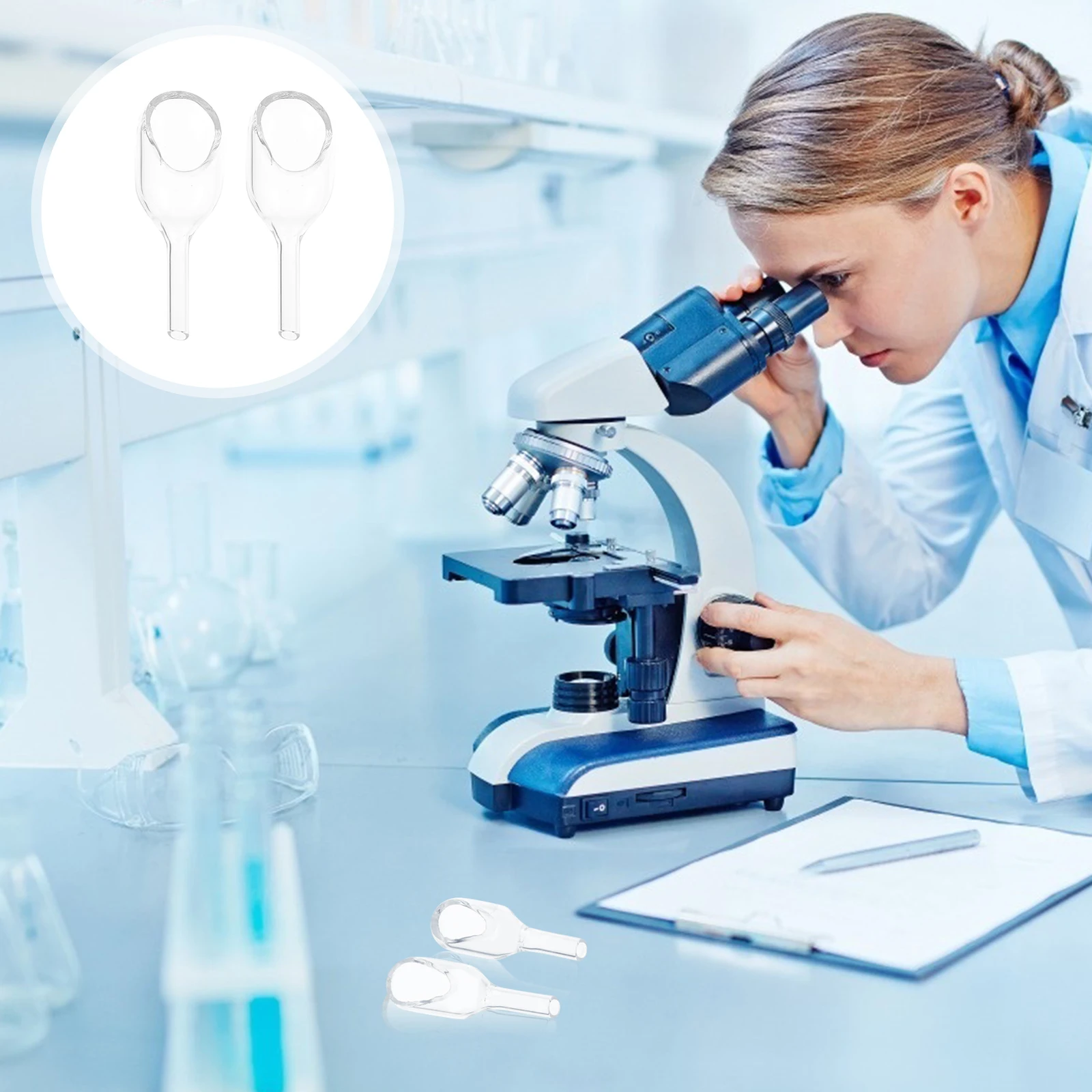 2 قطعة مجموعة قمع وزن شفافة قابلة لإعادة الاستخدام على شكل مغرفة قارب وزن زجاجي لنقل السوائل الصلبة أواني زجاجية متعددة