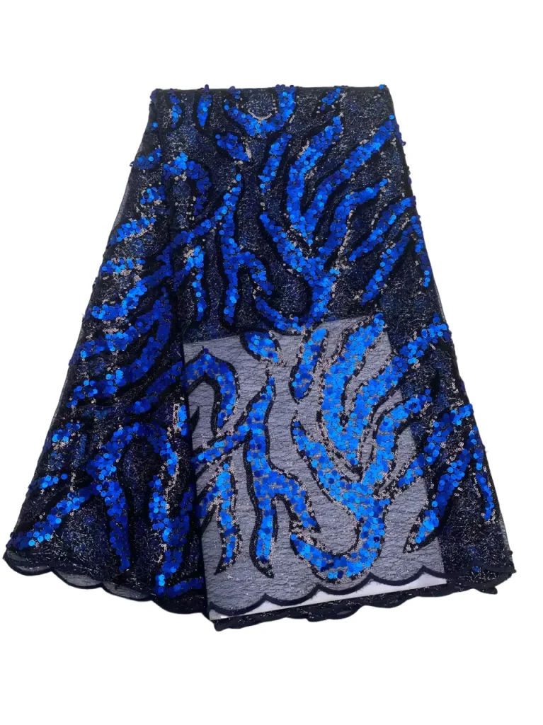 

Hot Sale African Sequins Sequence Net Lace Fabric Cloth Embroidery Materials New French Mesh Tulle Lace Fabric For Bridal Dress