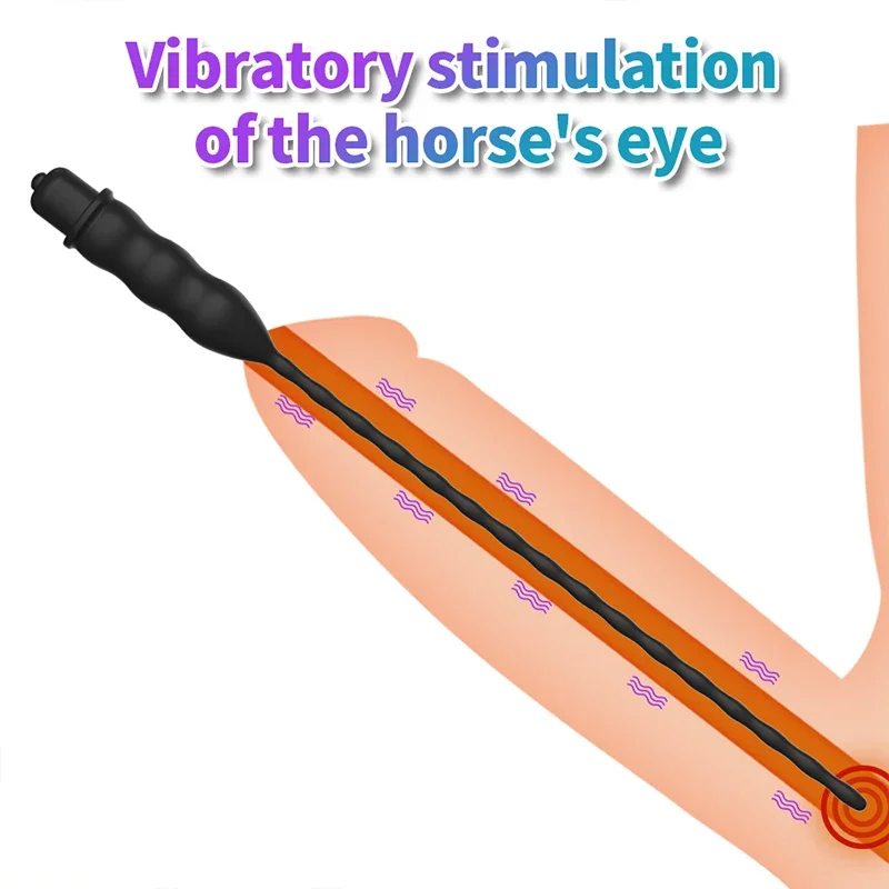 جوفاء سيليكون لعبة استثارة القضيب الحصان العين تحفيز الإحليل السبر قضيب Bdsm الكبار لعبة الجنس للرجال مثلي الجنس الفولاذ إدراج #3