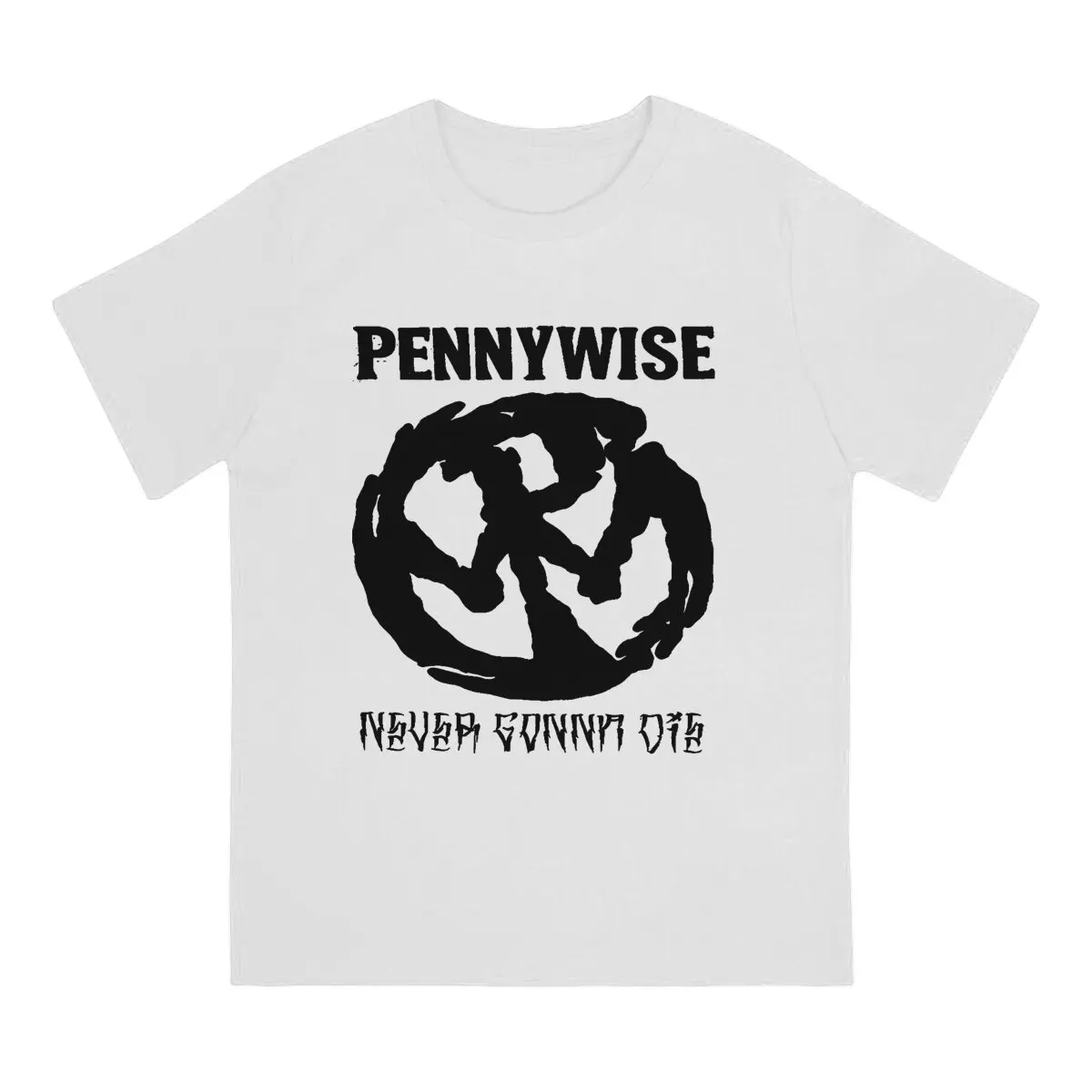 Men Best Of American Punk Rock Band T Shirt Pennywise Cotton Tops Funny Short Sleeve Crewneck Tees Graphic Printed T-Shirts