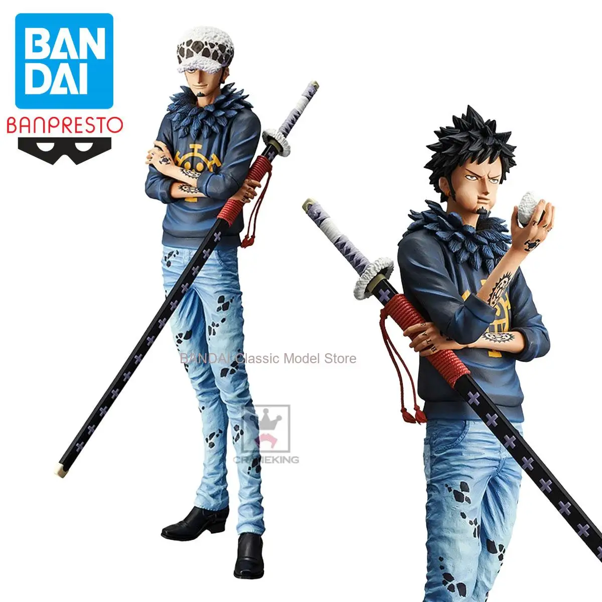 100% Original en Stock Bandai Spirits BANPRESTO Grandista One Piece Trafalgar Law colección serie Anime figuras en miniatura de juguete