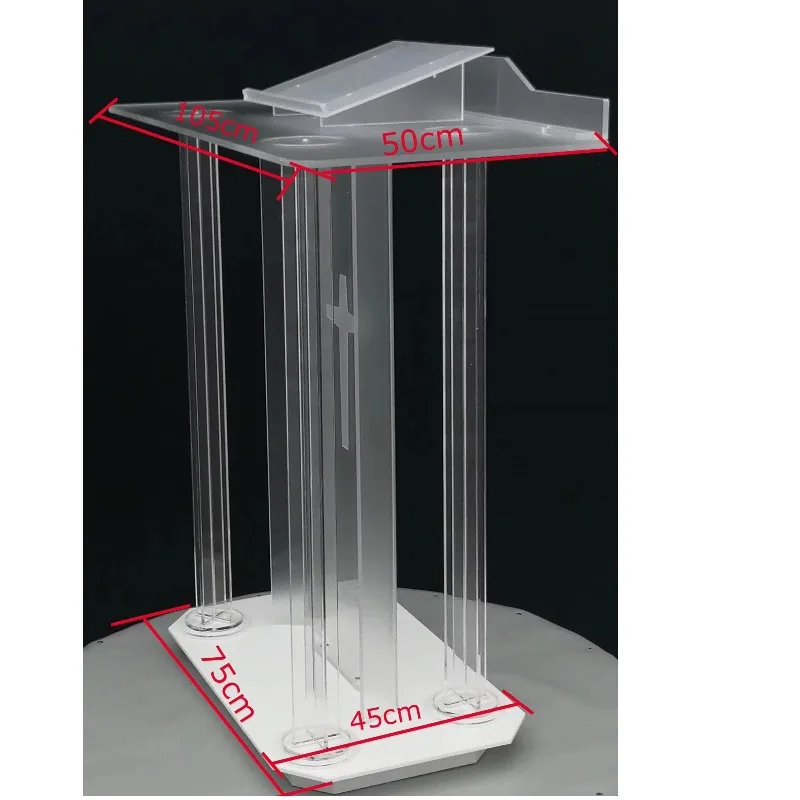 Church podium acrylic plexiglass meeting event church wedding prayer standing floor