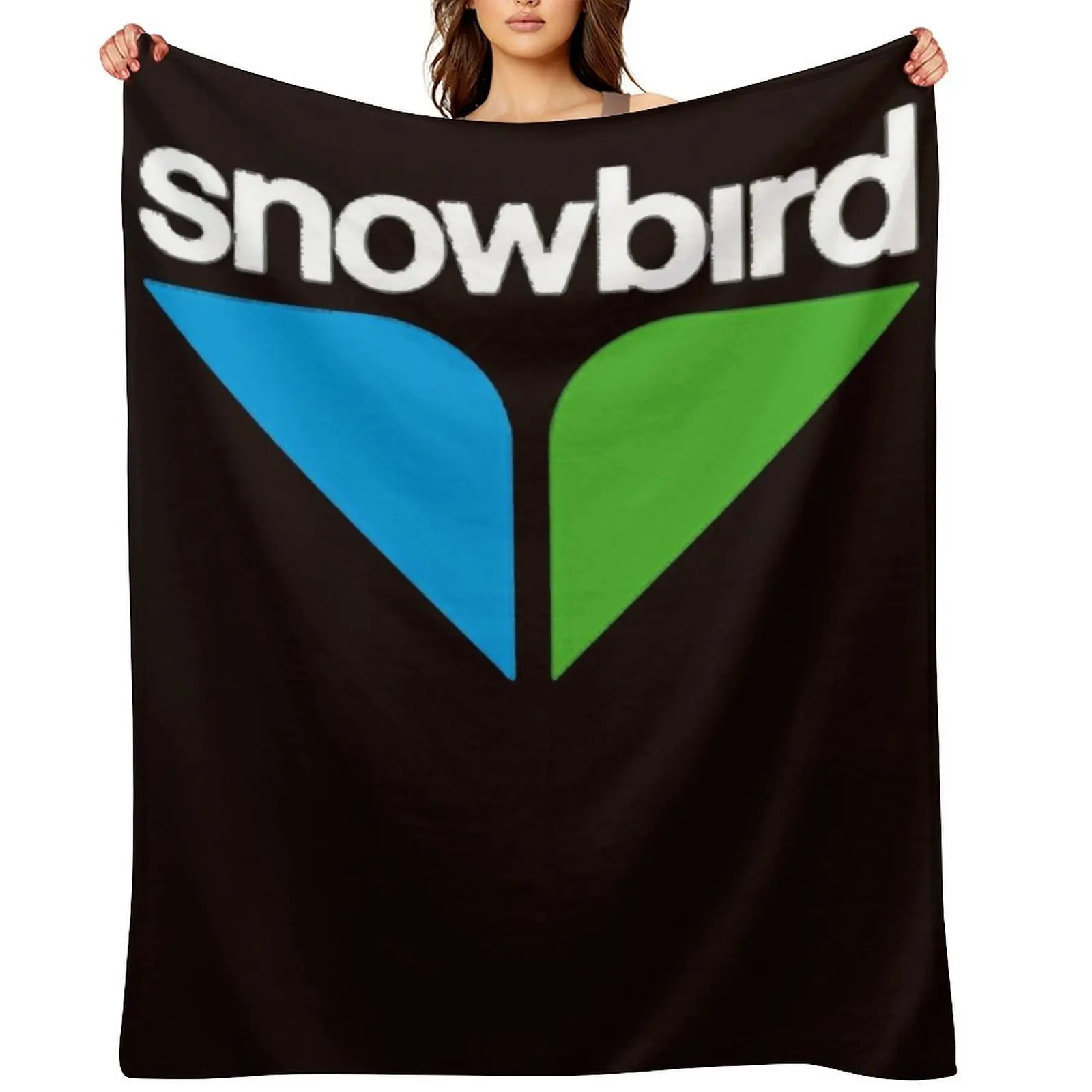 

Snowbird Ski Resort Tourism Throw Blanket Retros Luxury Luxury Designer Soft Big Blankets