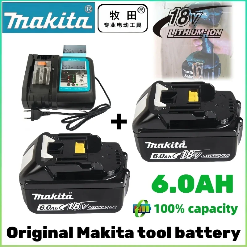 Official Original Makita 18V 5.0Ah 6.0Ah battery BL1850b BL1850 BL1860 BL1860 BL1830 BL1815 BL1840 LXT400 for makita tools drill