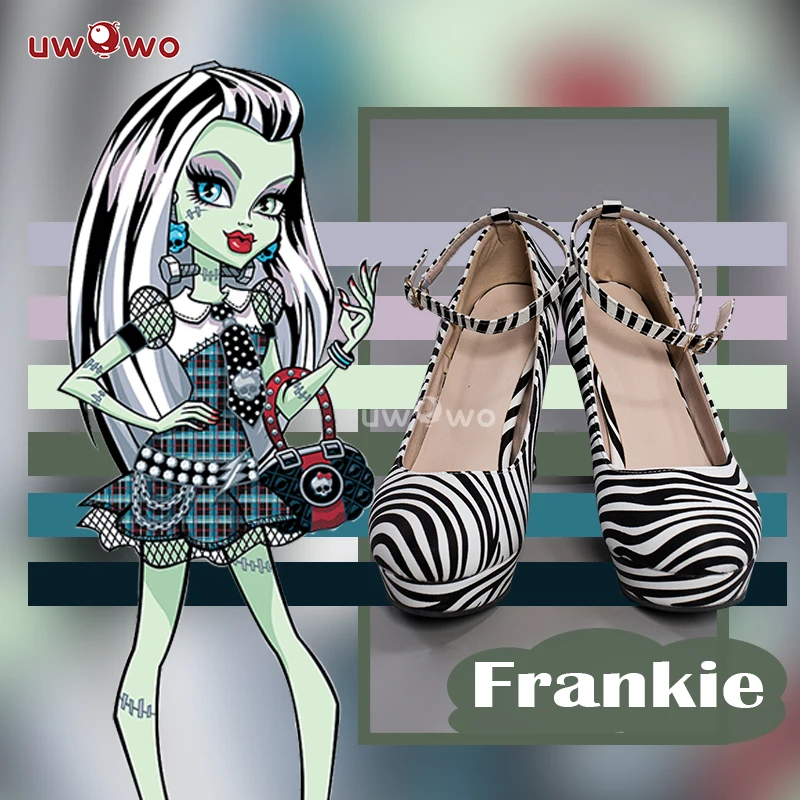 UWOWO Monster High Frankie Stein 1 Cosplay buty na Halloween Cosplay Cosplay buty na Halloween Cosplay