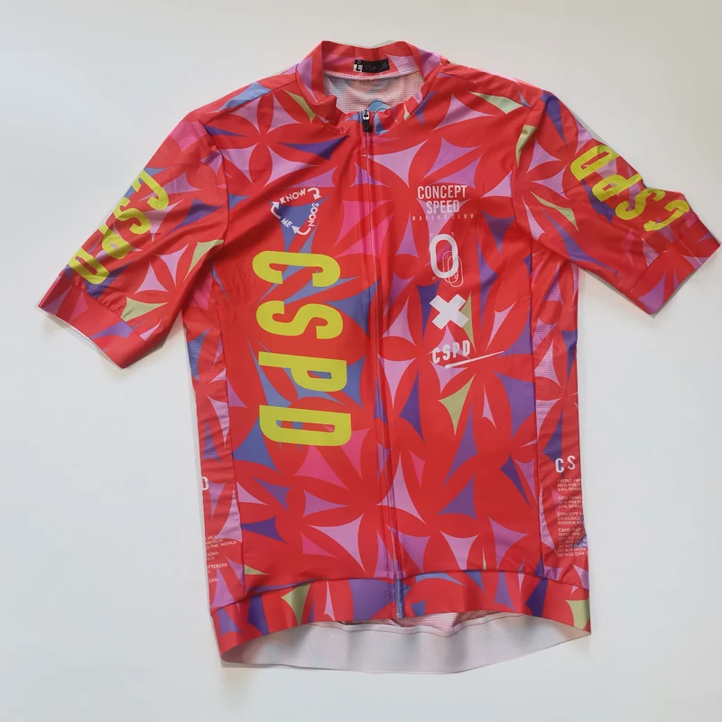 CSPD Abbigliamento da bicicletta Maglia da bici da uomo slim fit Camicie da ciclismo di alta qualità Maglia da ciclismo leggera e confortevole della