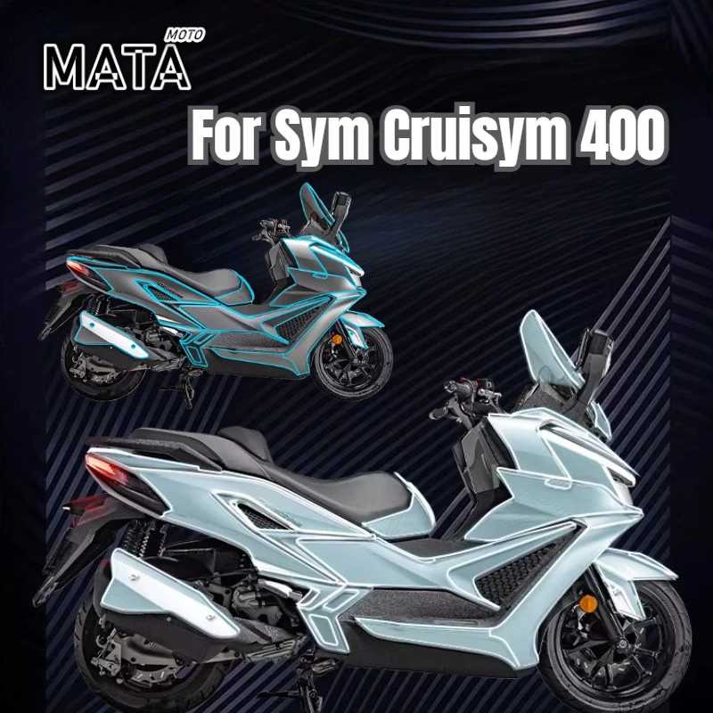 

Наклейка на мотоцикл Sym Cruisym 400, прозрачная пленка из ТПУ, водонепроницаемая, для модификации.