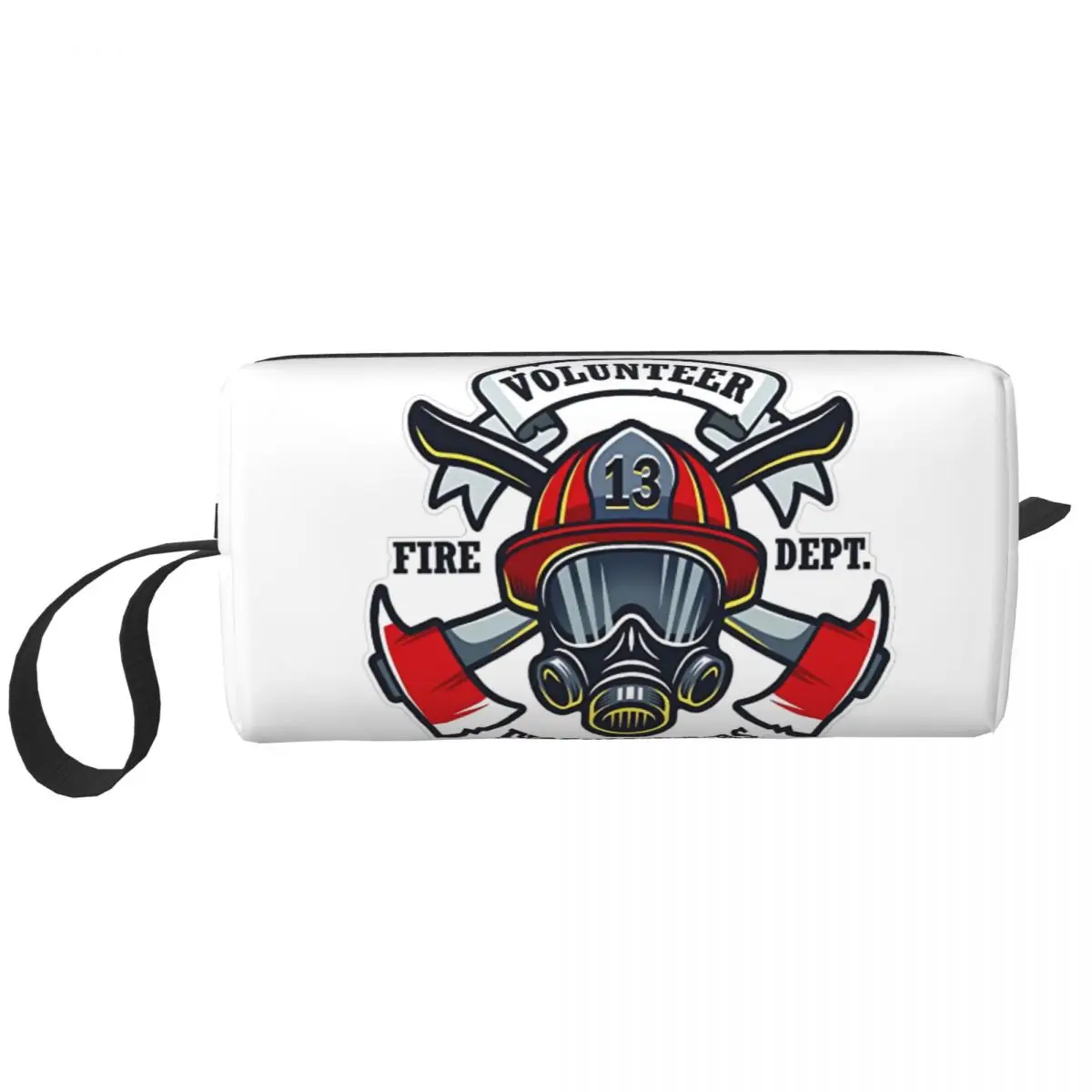 Travel Fire Rescue Firefighter Toiletry Bag Cute Makeup Cosmetic Organizer Women Beauty Storage Dopp Kit Box