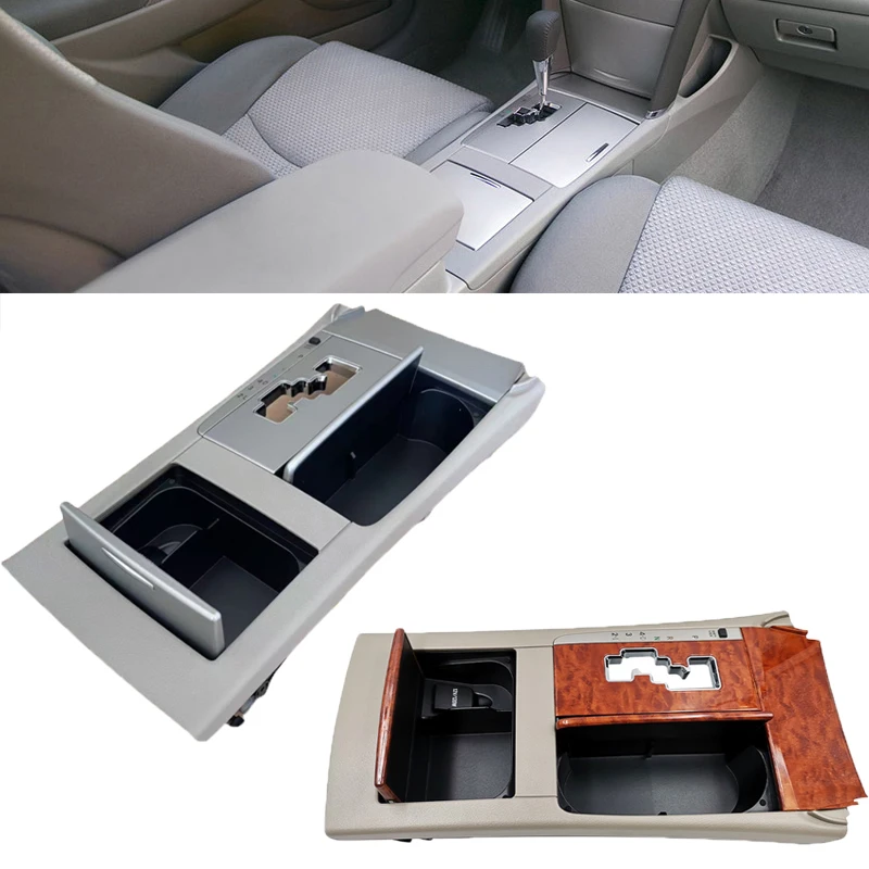 

For Toyota Camry 2007 2008 2009 2010 2011 Center Console Shifter Bezel Trim Automatic Gear Shift Panel Frame Assembly Cup Holder