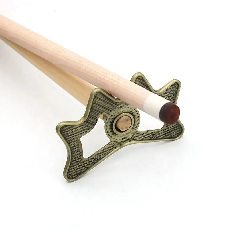 

Wholesale Price Crown Style Head Golden Color Metal Snooker & Billiard Cue Rest Pool Stick Accessory for Sale