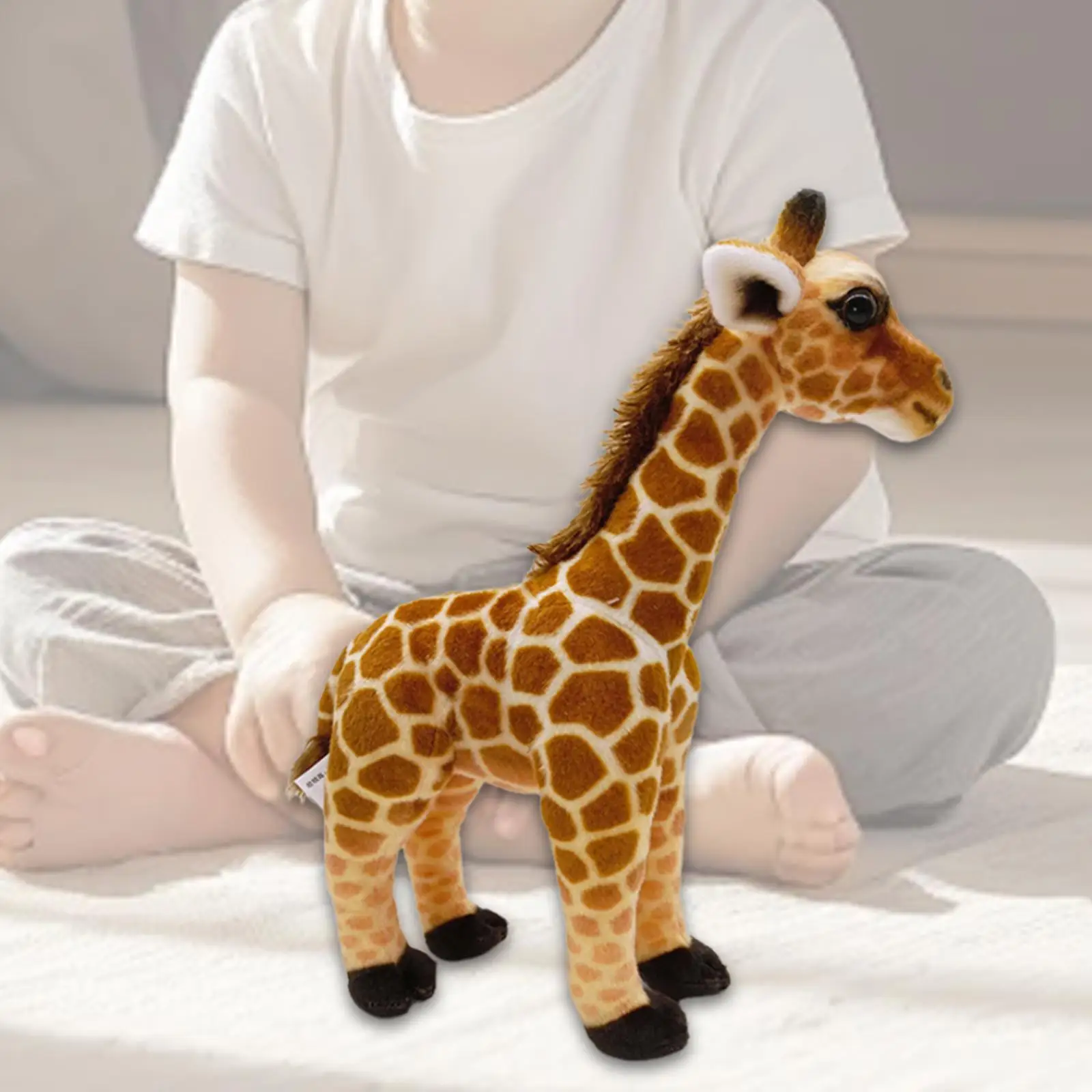 Cartoon Giraffe Plush Toy Soft Toy Photographic Props Adorable Lifelike