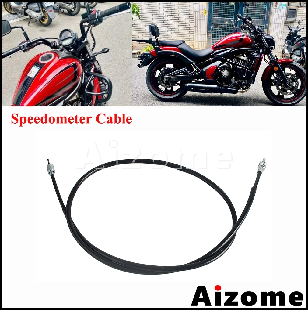 

VN650S Speed Meter Cable Motorcycle 62.7" Digital Odometer Instrument Wire For Kawasaki VN 650S Stainless Braided Mileage Line