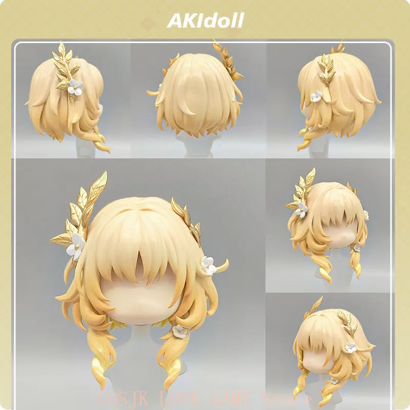 

Honkai：Star Rail Aglaea Handmade ob11 ob22 GSC Hair Detachable Hair Shell Wig Faceplates BJD Doll Accessories Game Anime Gift