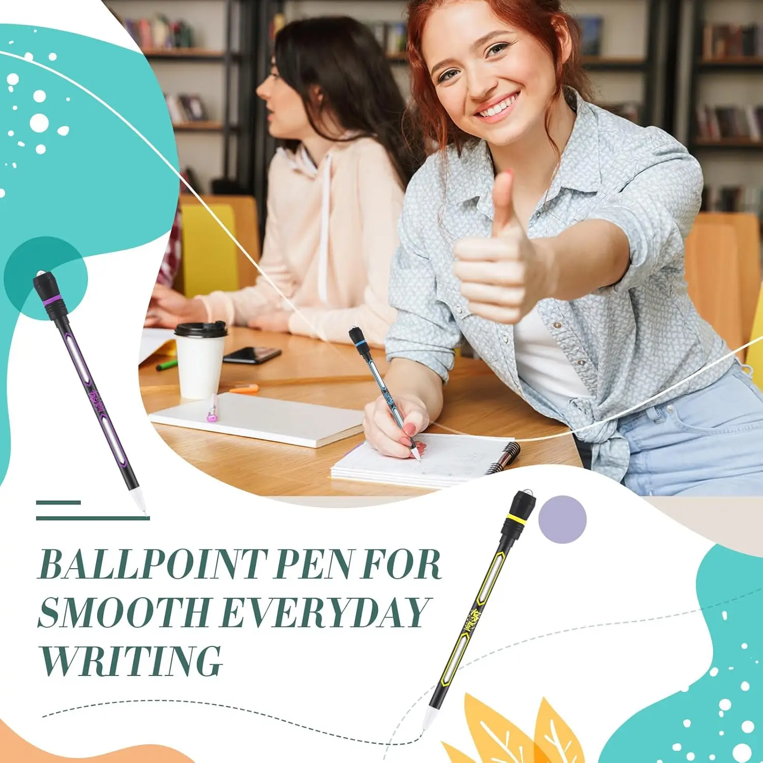 4/1 قطعة قلم الغزل المتداول إصبع الدورية القلم الألعاب خدعة القلم الإجهاد إطلاق الدماغ التدريب لعب للأطفال البالغين الطلاب #4