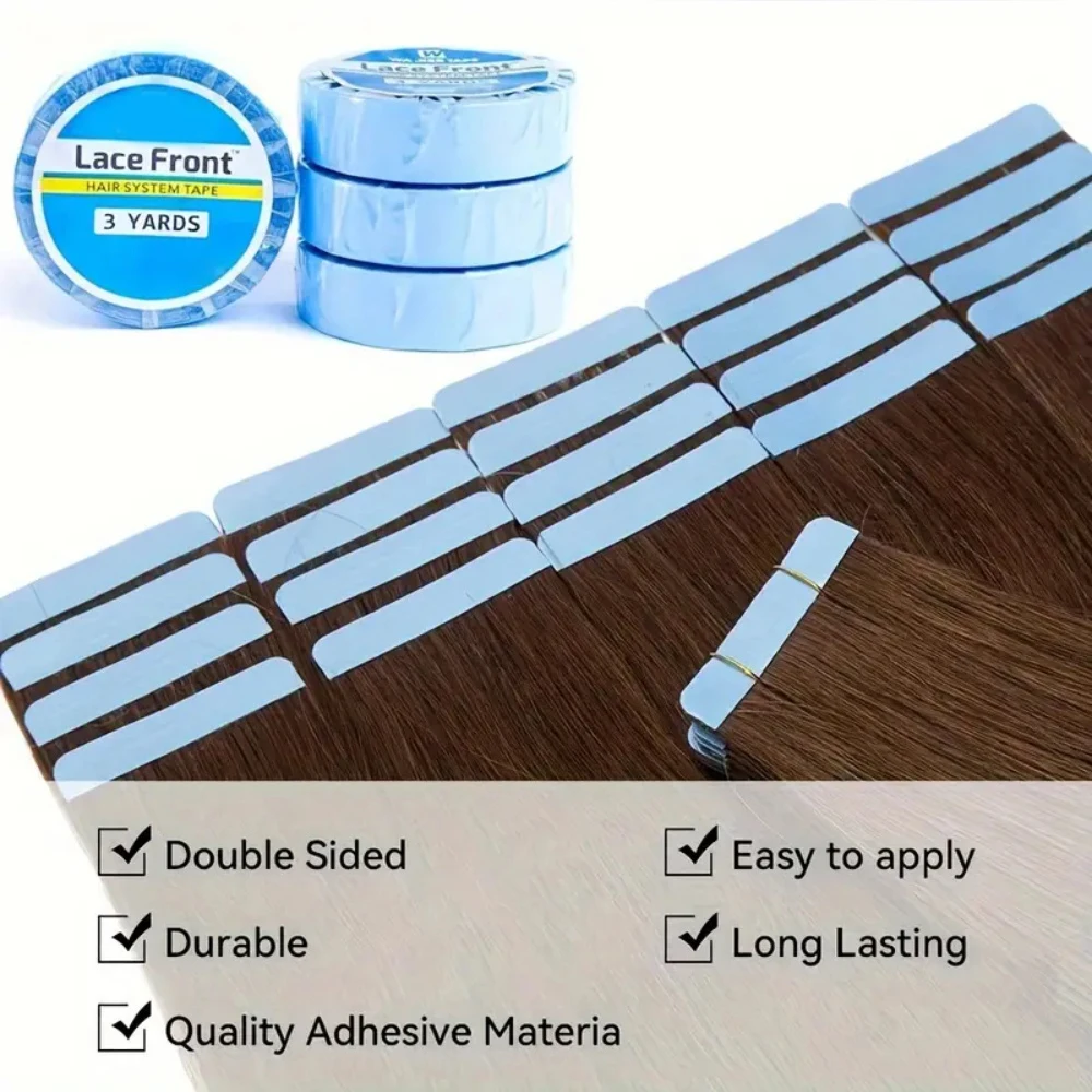 5pc Waterproof Double-Sided Lace Wig Tape-trong Adhesive for Hair Extensions & Toupees, 5 Sizes Invisible Hairline for Lace Wigs image 4