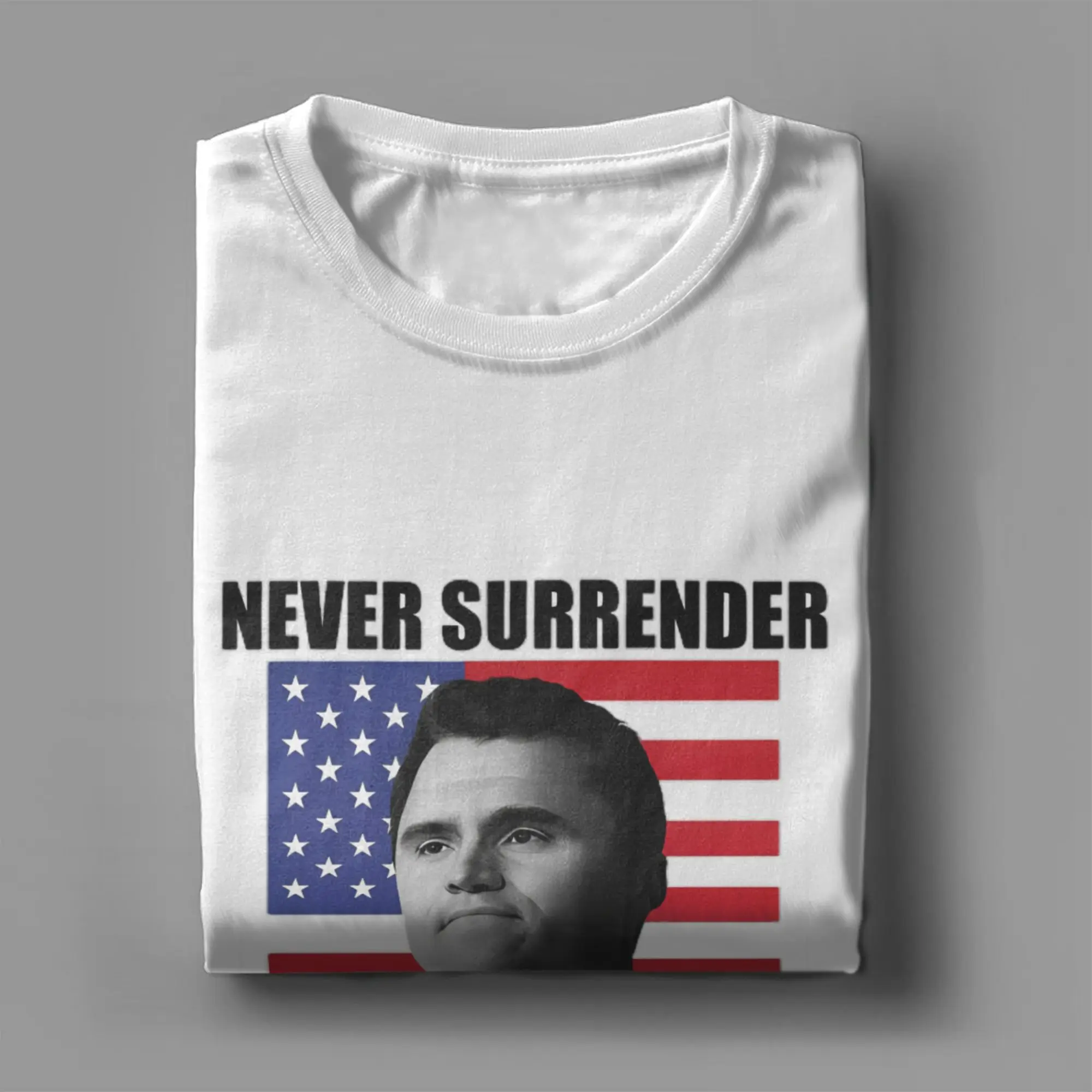 تشارلي كيرك تي شيرت عصري تي شيرتات رائعة كم قصير بلايز عتيقة صيف 100% قطن رقبة دائرية مقاس كبير 5XL تي شيرت