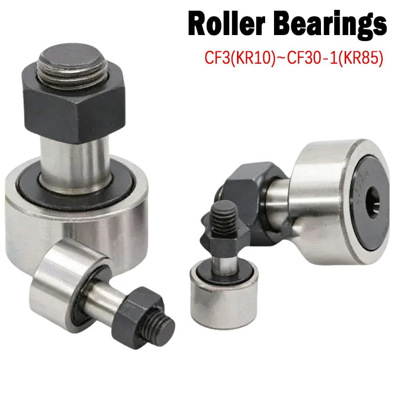 1pcs Cam Follower Needle Roller Bearing Wheel And Pin Bearing Cf3/4/5/6/8/10/12/16/18/20(kr10/12/13/16/19/22/26/30/32/35/47/52)