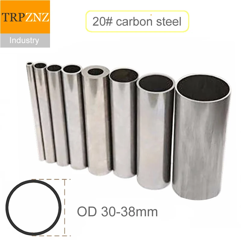 20# Carbon steel steel tube precision hollow round pipe  OD 30mm 35mm wall 2-5mm polishing Explosion-proof  Water pipe