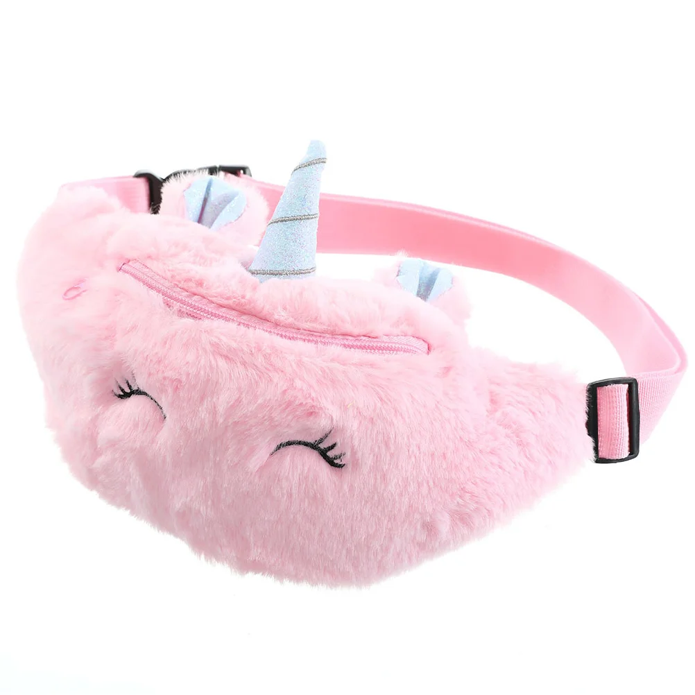 

Unicorn Fanny Pack Fashion Children Pouch Kids Belt Bag Messenger Chest Cartoon Plush Girl Gifts