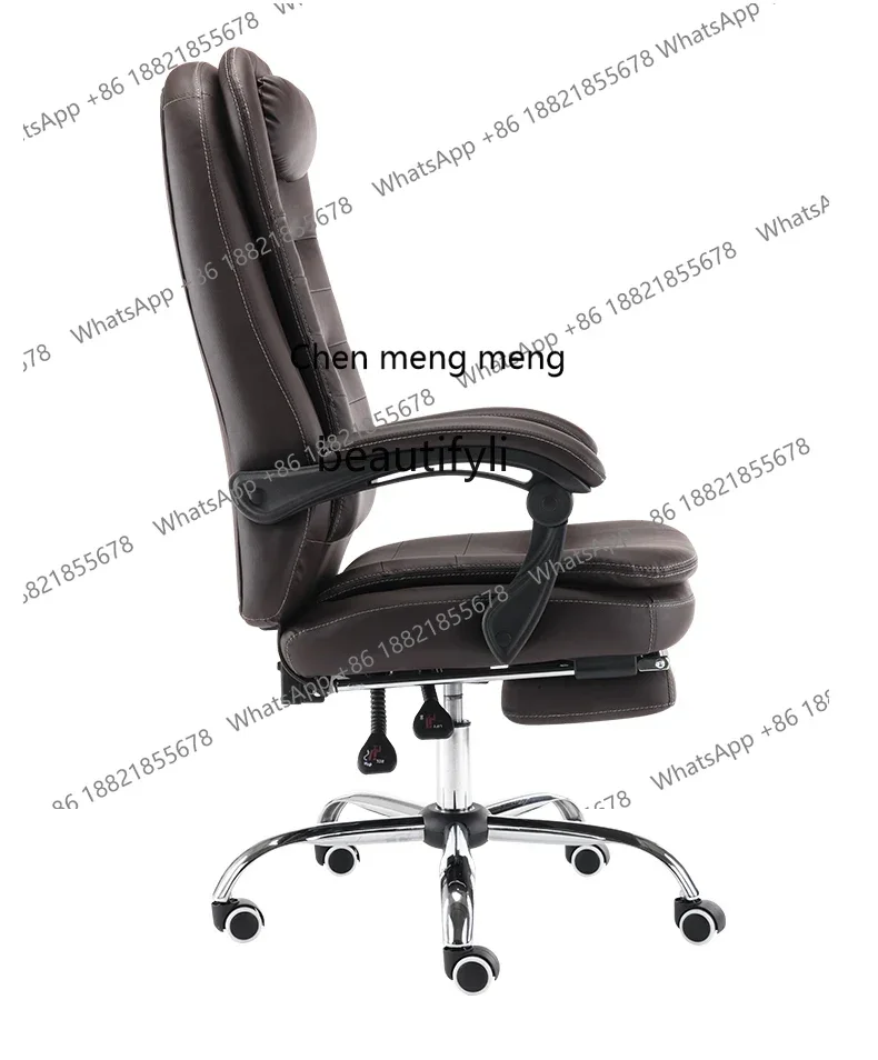 E153  Boss Office Computer Chair Lunch Break Can Lie Swivel Chair Home Study Desk Leather Chair