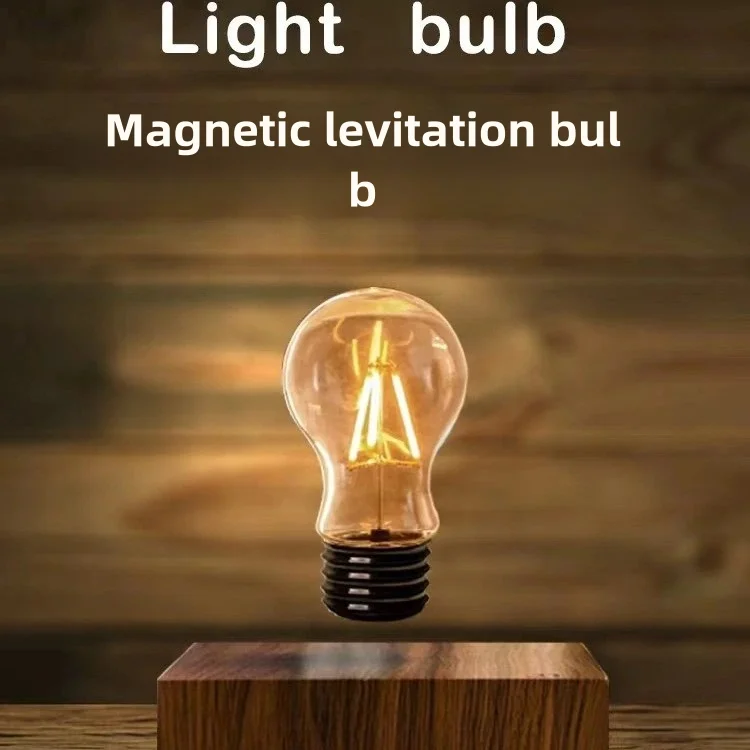 

Retro Magnetic Levitation Light Bulb Night Light Black Technology Decoration Bedroom Creative Atmosphere Light Birthday Gift