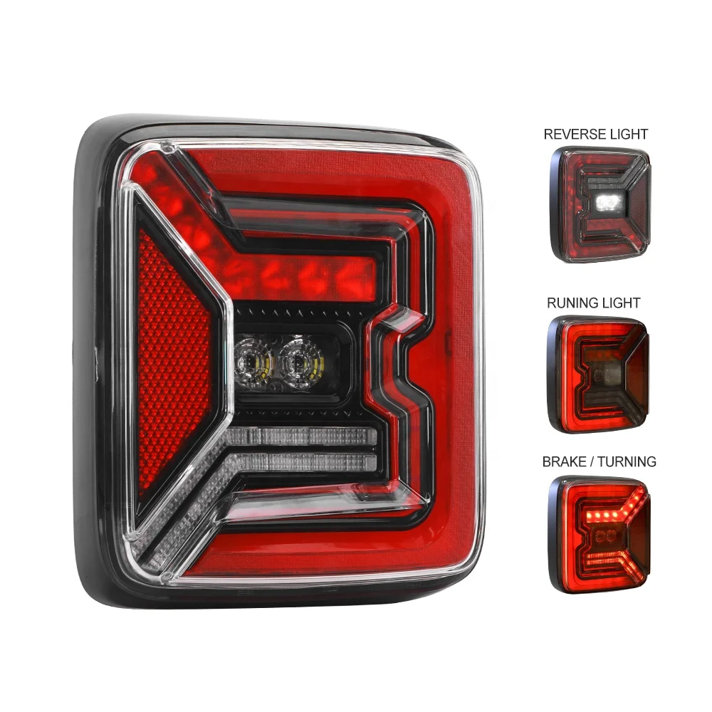 

STLF Best Factory Direct Price Led Tail Light for Wrangler Jl With Clear Smoked Black Housing Color