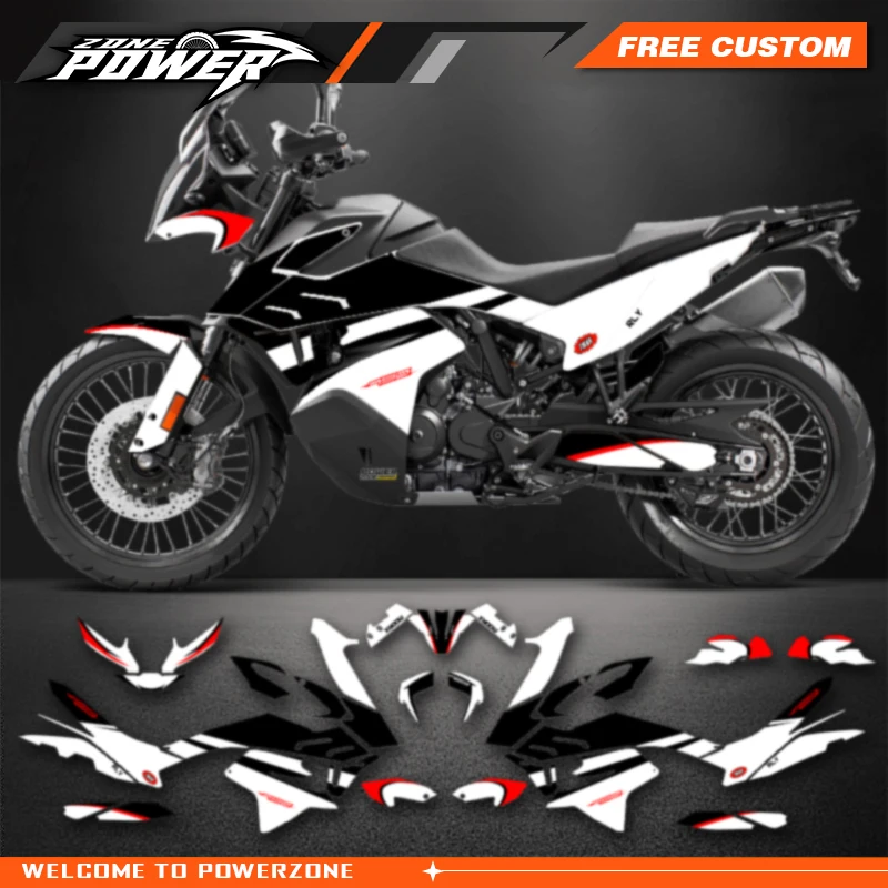 Powerzone Graphics Motorcycle Vinyl Decal Sticker Deco Kits for KTM 790 ADVENTURE ADV ADV-R 2019 2020 2021 2022 Customized 07