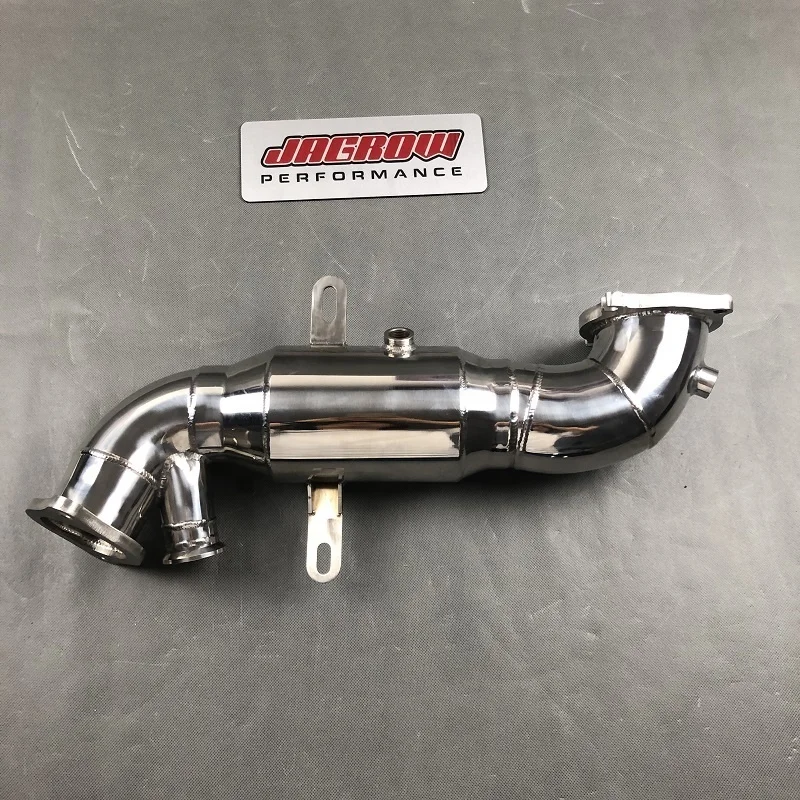 ss304 Downpipe for Alfa Romeo Giulia 200P 280P 2.0T 2017+ with fake catalytic shell