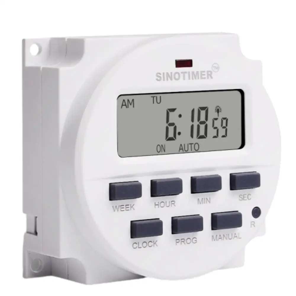 

TM618sH 5V 12V 24V 110V 220V 1 Second Interval Digital LCD Timer Switch 7 Days Weekly Programmable Time Relay With Countdown