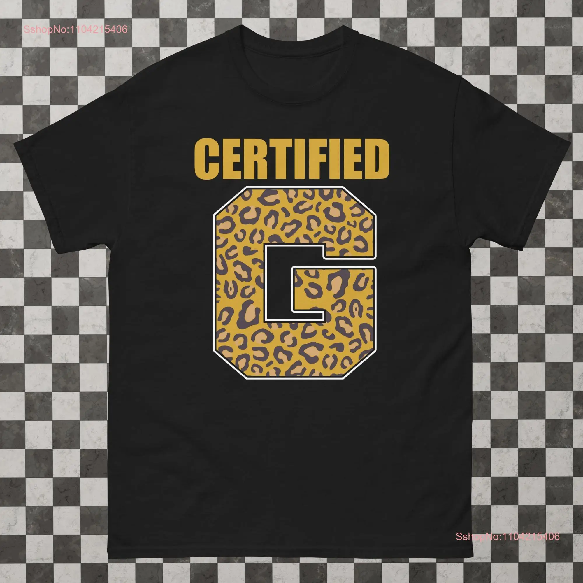 Funny 'Certified G' T Shirt Street Style Hip Hop Clothing Trendy Urban Wear long or short sleeves