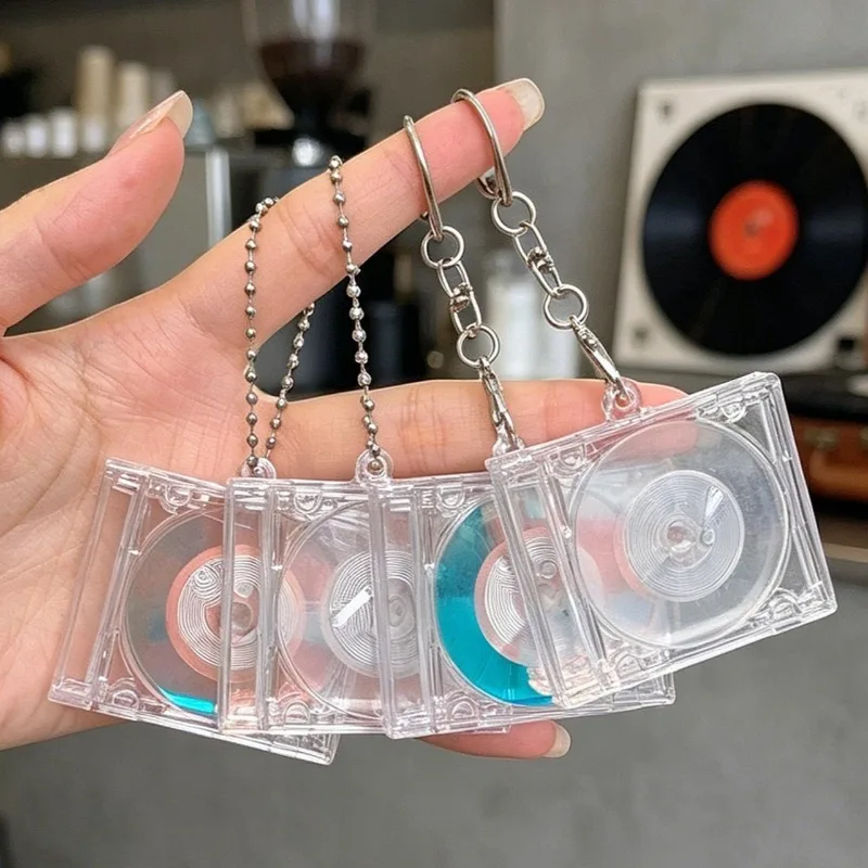 10pcs NFC Functional CD Disc Key Chain Mini CD Case Keychain Peripheral Commemorative Album Key Holder For DIY Backpack Pendant view 5