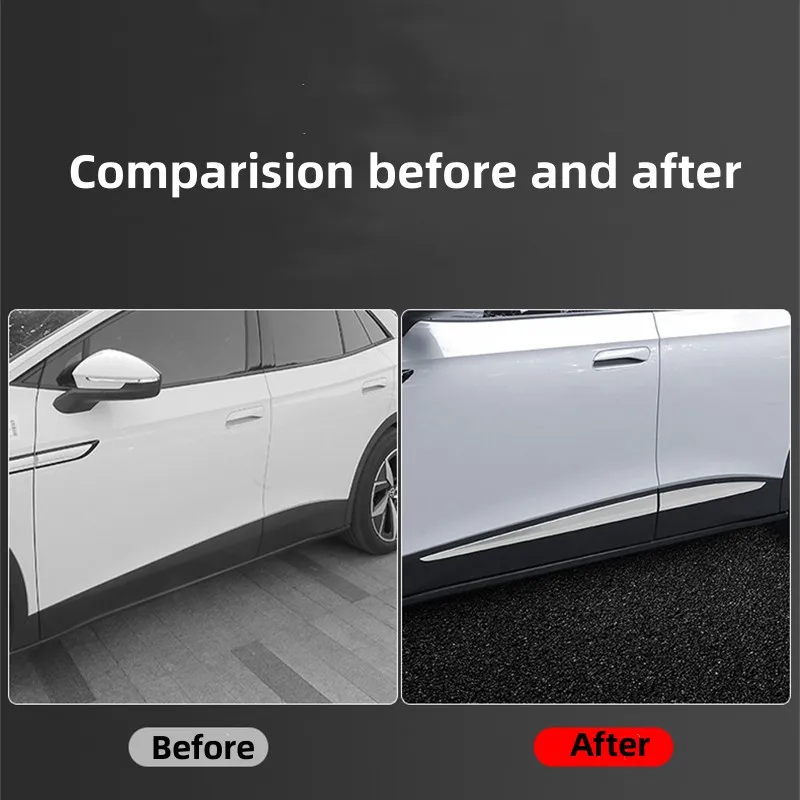 Stainless Steel Car Body Trim Strip Car Side Door Anti-Colission Protective Sticker For Volkswagen ID4.X/ID.4CROZZ Accessories