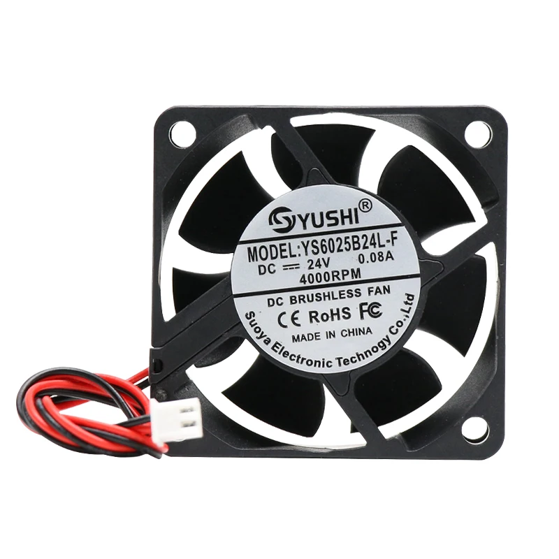 

DC 12 В 24 В 60 мм водонепроницаемый 60x60x25 мм серверный инверторный блок питания охлаждающий вентилятор