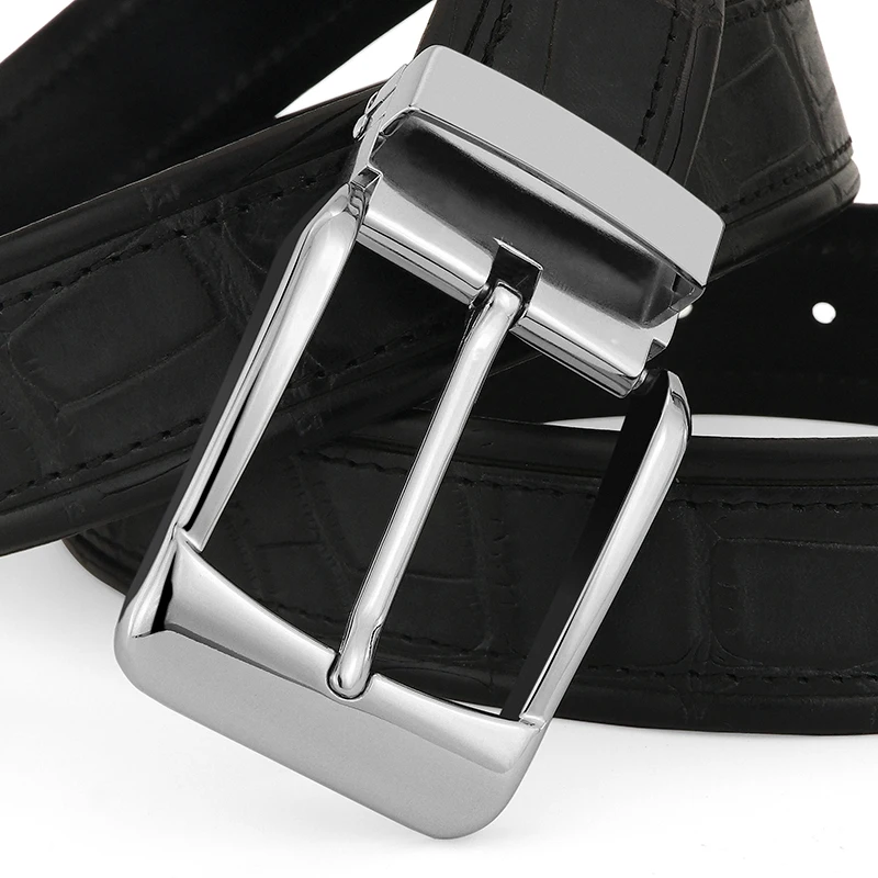 

High Quality Silvery Pin Buckle Men Belt Brand Wide Designer Cowskin Full Genuine Leather Fancy Vintage Jeans Ceinture Homme