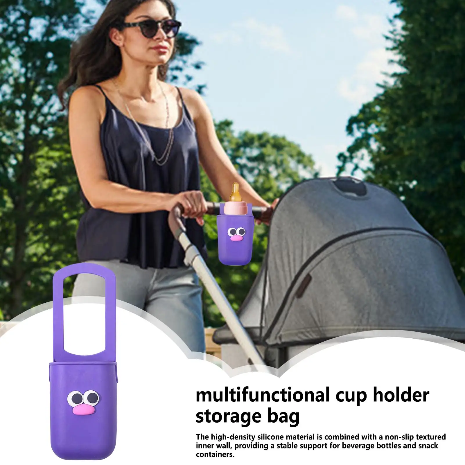 

Walker Cup Holder Stroller Baby Cup Holder Attachment Beverage Stand Bike Accessories For Key Phone Holder Travel Picnic Snack