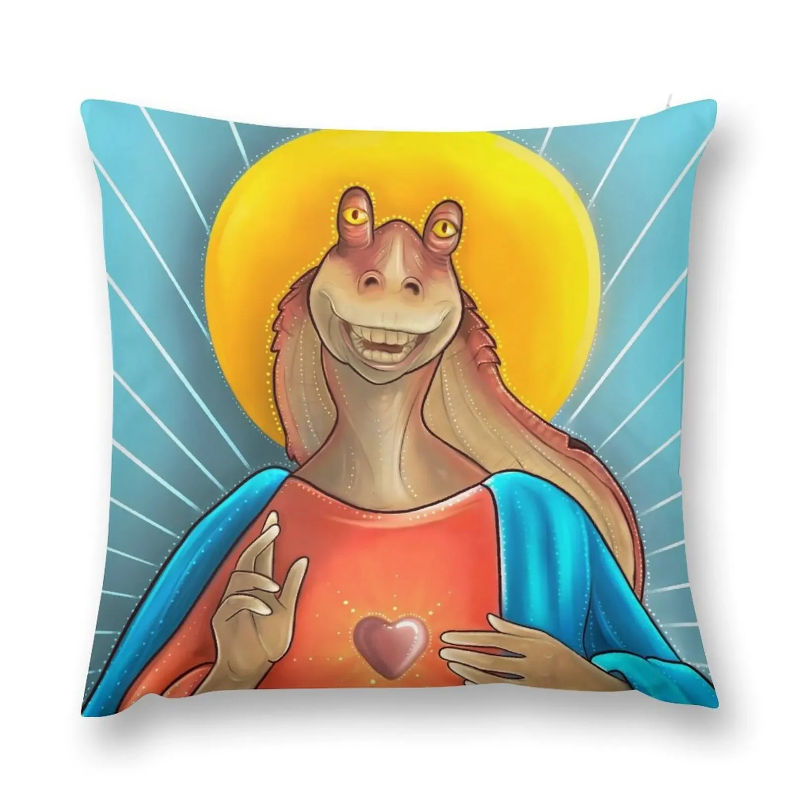 

Jar Jar Binks 2.0 Throw Pillow Christmas Pillow Covers Cushions Home Decor Covers For Sofas pillow