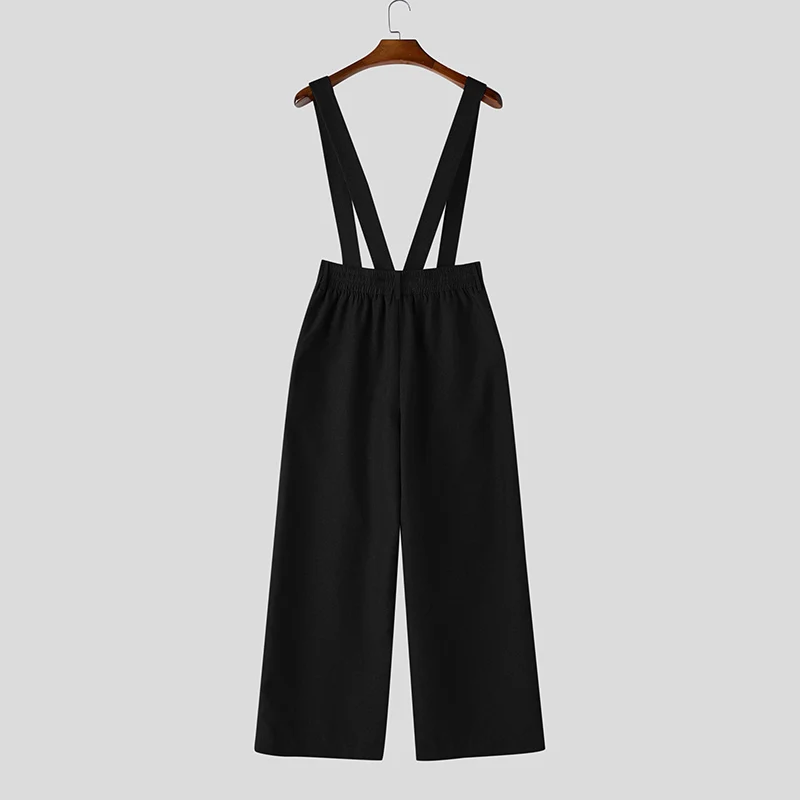 INCERUN Herren-Jumpsuits, einfarbig, ärmellos, lässig, mit Trägern, für Herren, Streetwear, locker, 2026, modische Herren-Overalls, Hosen – Detail 16