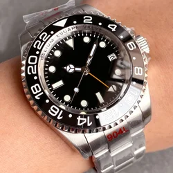 43mm SEA Tandorio Black Dial Date Luxury Automatic Man Watch NH34 Sapphire Glass Men's Watches Bracelet Mechanical Watch